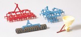 Harrow, roller and dung spreader kit